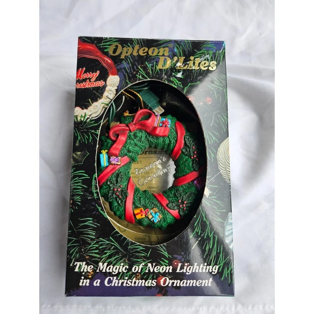 Opteon D'Lites Seasons Greetings  Magic Of Neon Lighting In A Christmas Ornament